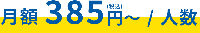 月額385円（税込）／人数